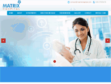 Tablet Screenshot of matrixhospital.com